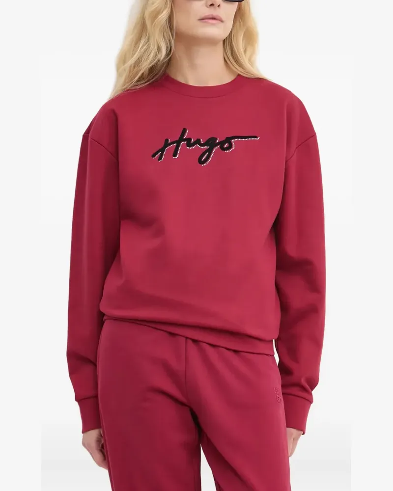 HUGO BOSS logo-embellished sweatshirt - Rot Rot
