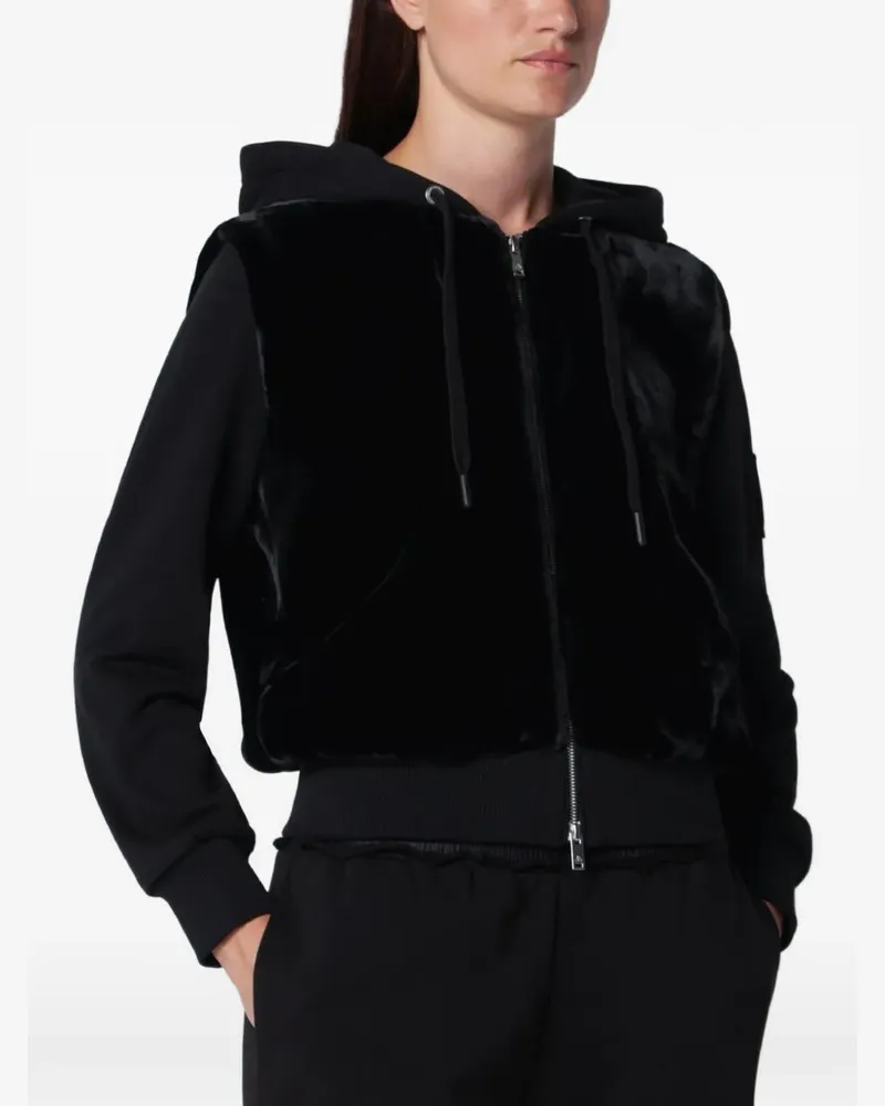 Moose Knuckles Jacke mit Pelzkapuze - Schwarz Schwarz