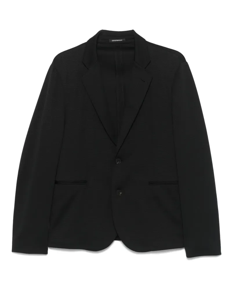 Emporio Armani Einreihiges Sakko - Schwarz Schwarz