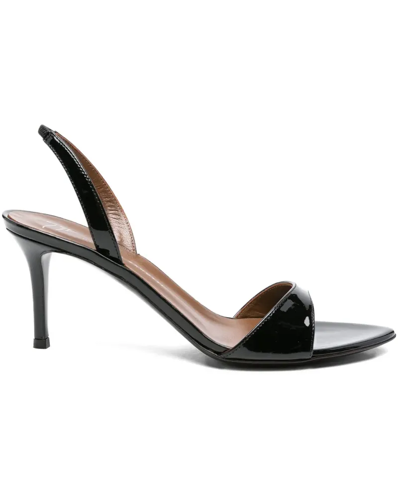 Giuseppe Zanotti Slingback-Pumps aus Lackleder - Schwarz Schwarz