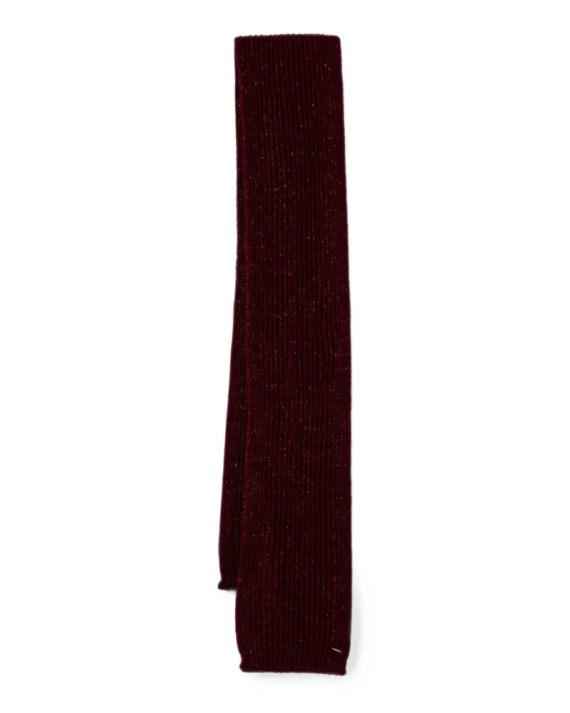 Twin-Set knit scarf with lurex - Rot Rot