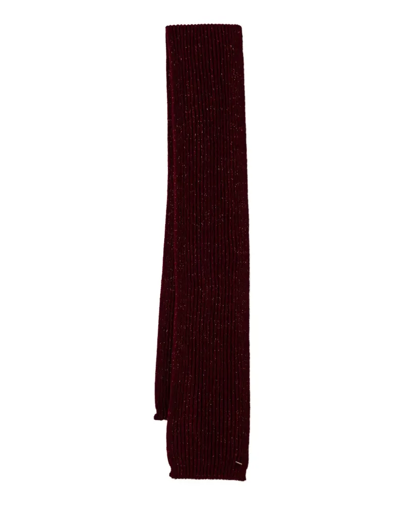 Twin-Set Schal mit Lurex - Rot Rot