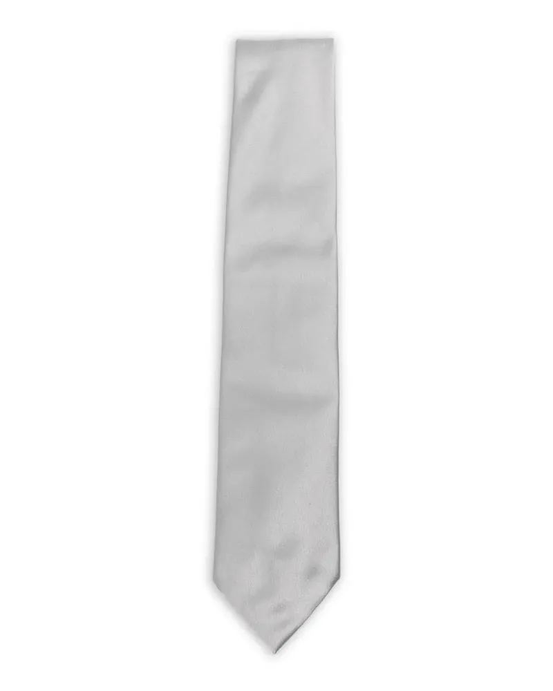 LARDINI pointed-tip tie - Grau Grau
