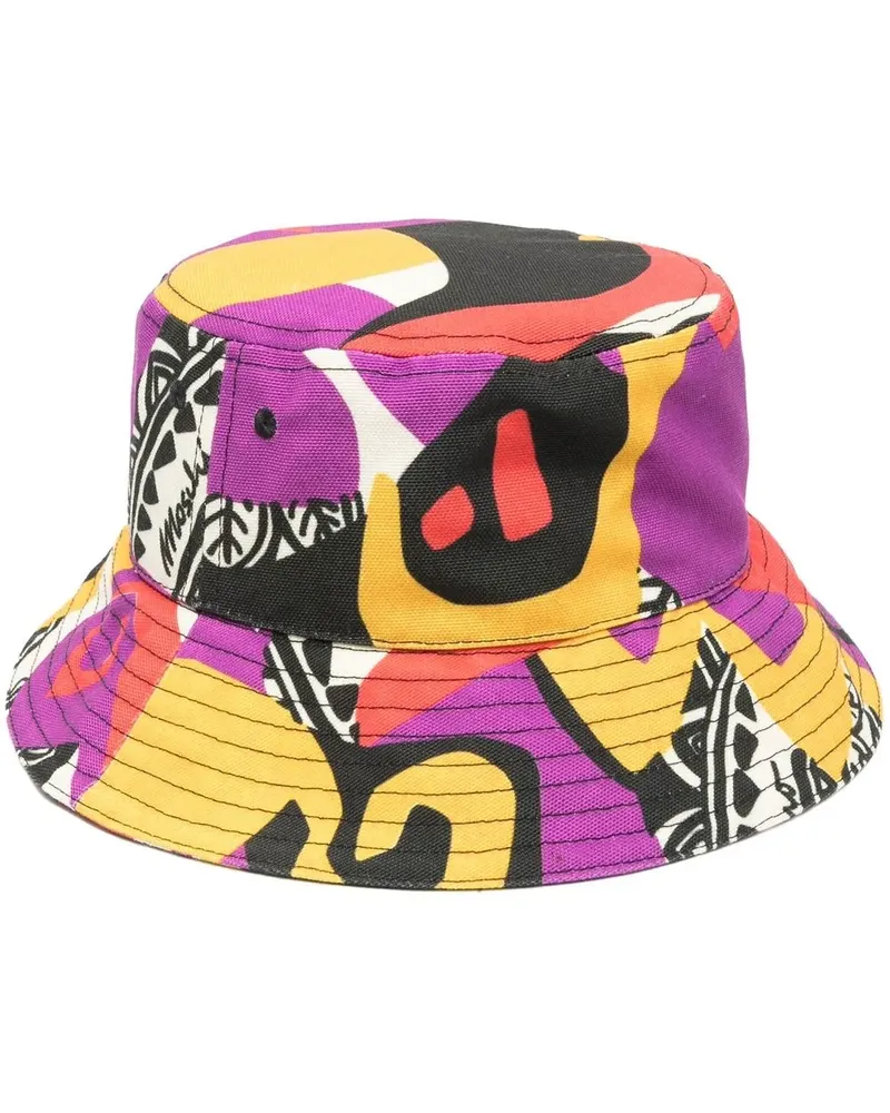 Moschino Fischerhut mit grafischem Print - Violett Violett
