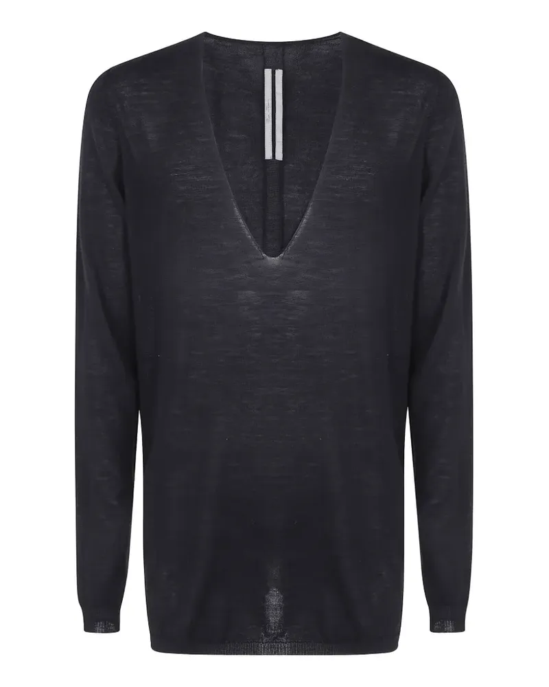Rick Owens Pullover mit V-Ausschnitt - Schwarz Schwarz