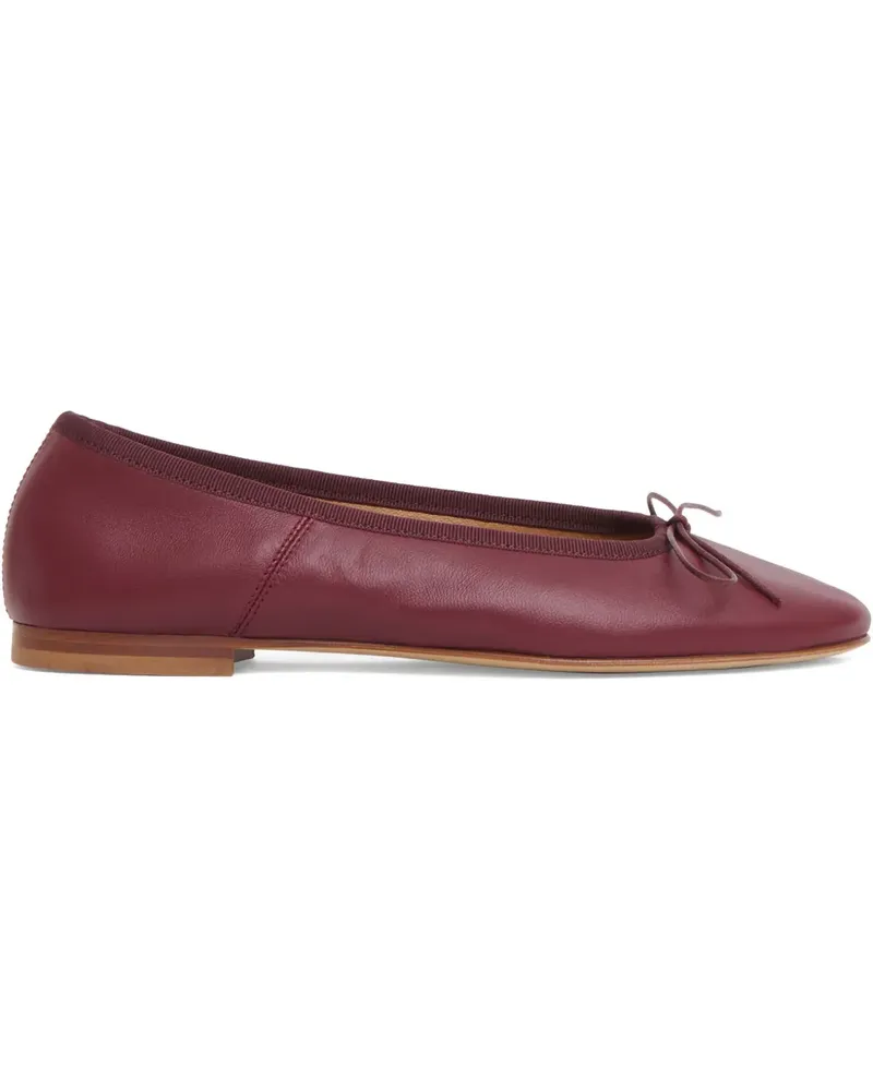 Mansur Gavriel Dance Ballerinas mit Lammschleife - Rot Rot
