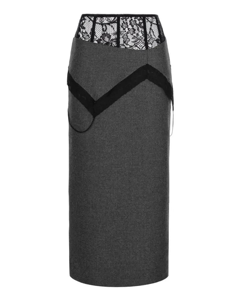 Seen Users Trousseau Bleistiftrock - Grau Grau