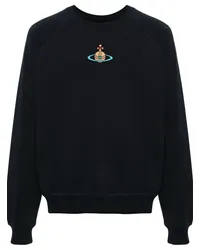 Vivienne Westwood Sweatshirt mit Orb-Stickerei Blau