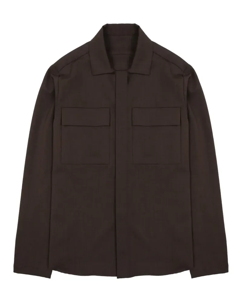 nine:inthe:morning flap-pocket shirt jacket - Braun Braun