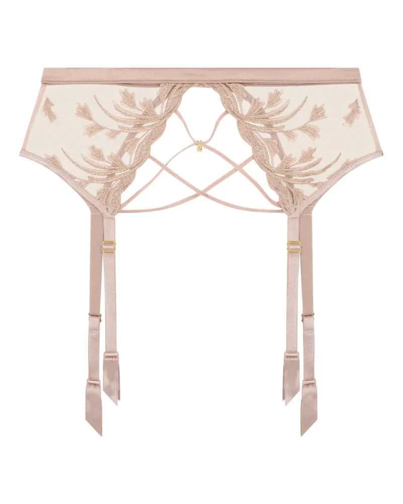 Aubade Cosmic Romance Strumpfhalter mit Stickerei - Rosa Rosa