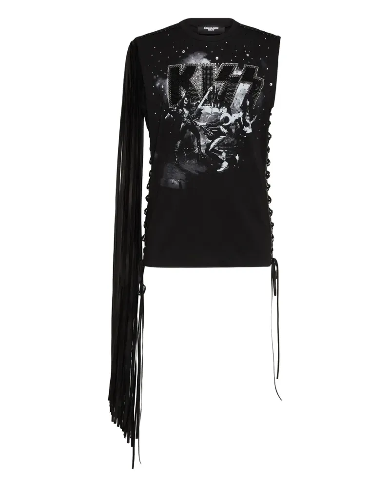 Dsquared2 Kiss T-Shirt - Schwarz Schwarz