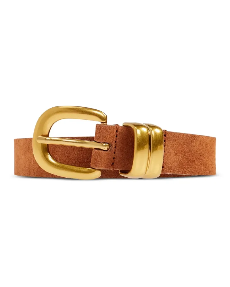 By Malene Birger Zoilo buckle leather belt - Braun Braun