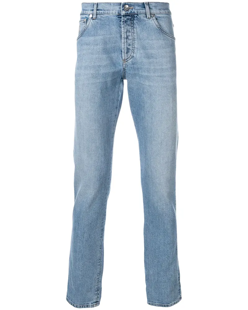 Brunello Cucinelli Tief sitzende Skinny-Jeans - Blau Blau