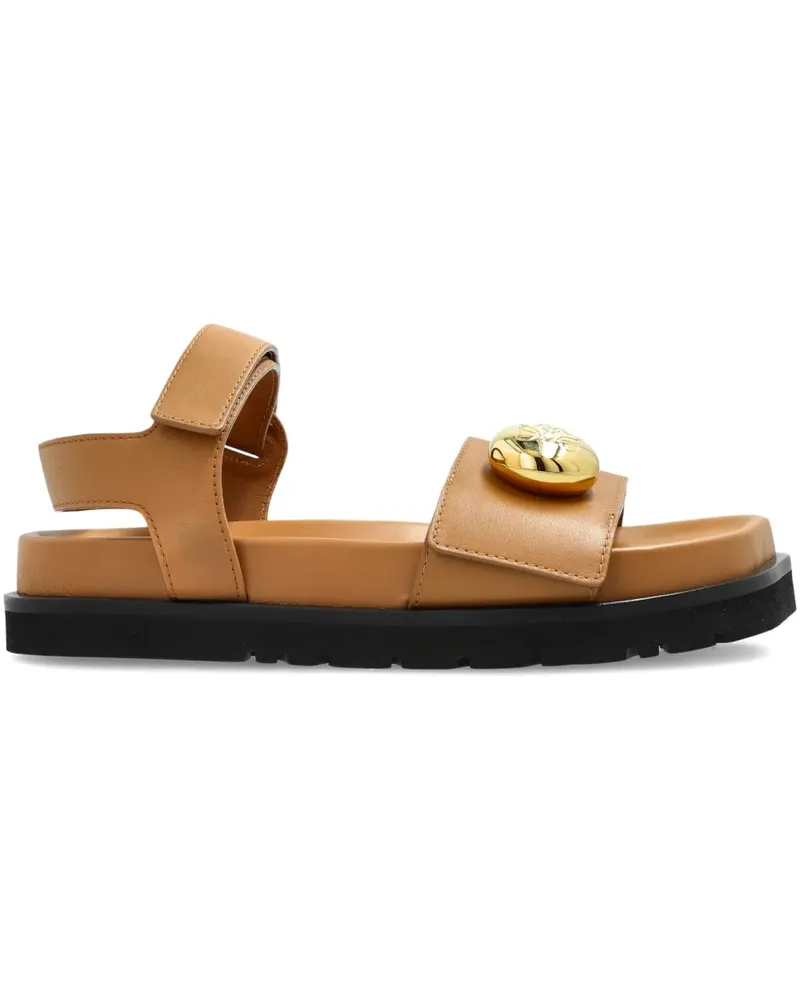Loewe Sandalen mit Zierknöpfen - Braun Braun