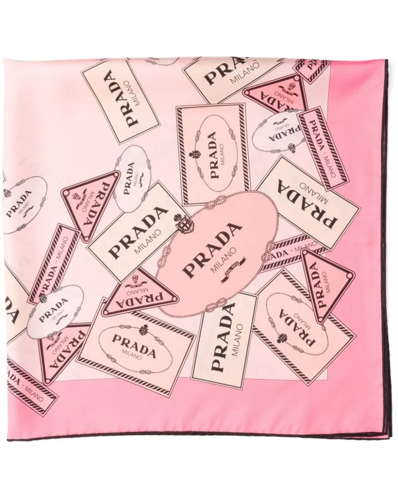 Prada Schal mit durchgehendem Print - Rosa Rosa