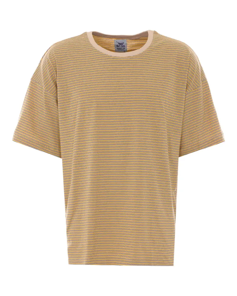 Howlin' striped cotton T-shirt - Gelb Gelb