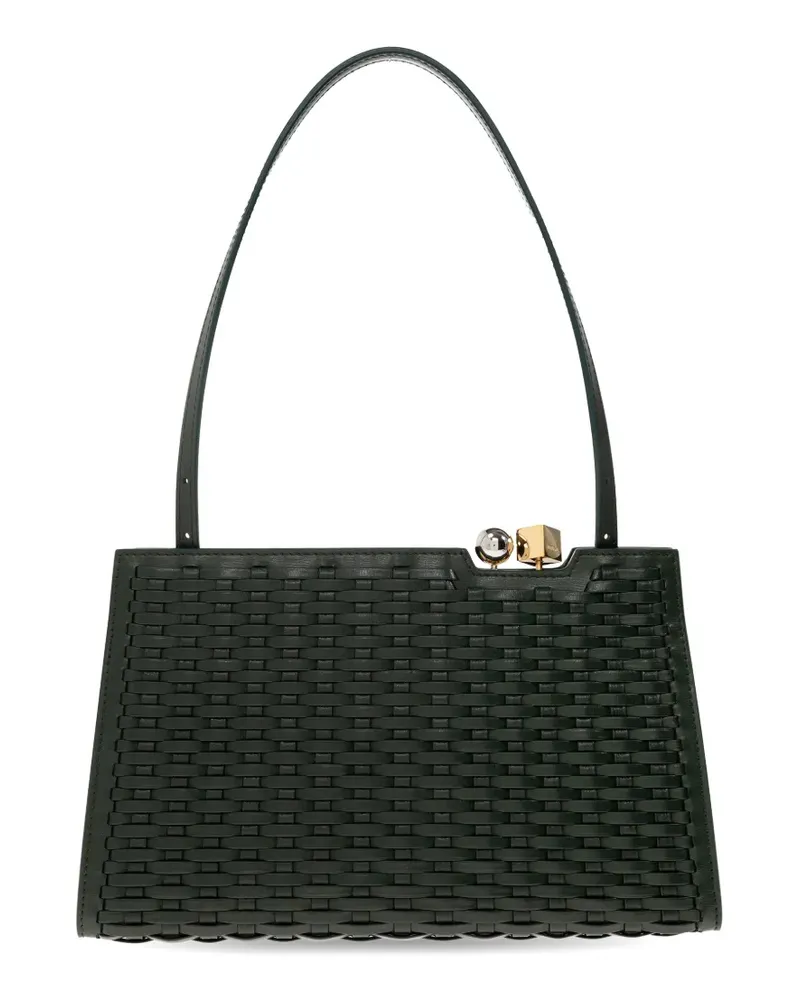 Jacquemus Salon woven leather tote bag - Grün Grün