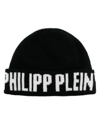 Philipp Plein Jacquard-Mütze Schwarz