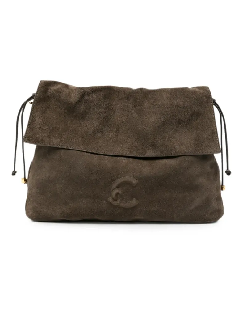 Coccinelle drawstring leather shoulder bag - Grün Grün
