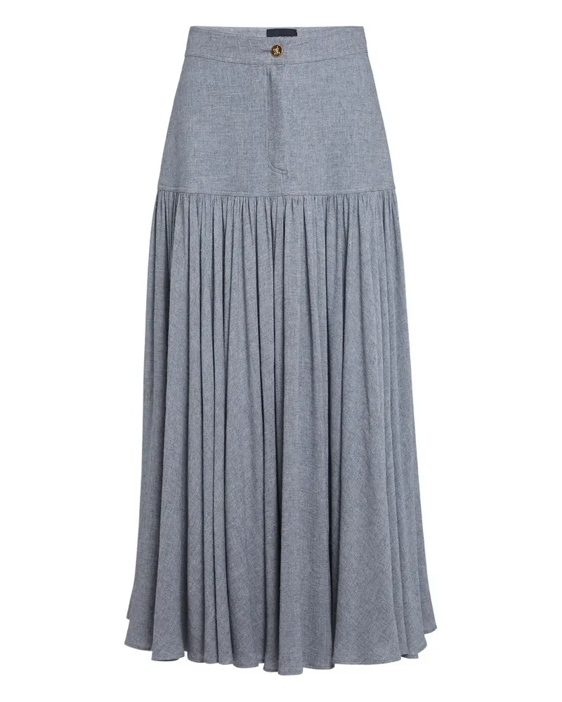 Giambattista Valli Maxirock mit Falten - Grau Grau