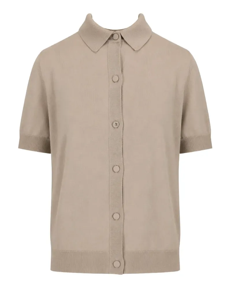 Max Mara Kurzärmeliger Cardigan - Nude Nude