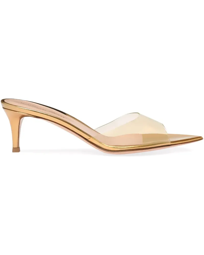 Gianvito Rossi Elle Mules 55mm - Nude Nude