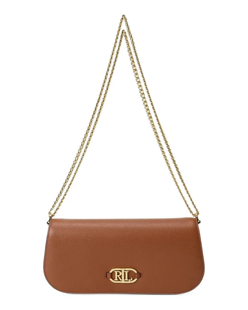 Ralph Lauren Schultertasche mit Logo-Schild - Braun Braun