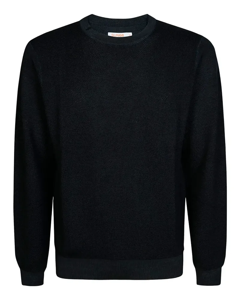 Sun68 Pullover mit Rundhalsausschnitt - Schwarz Schwarz