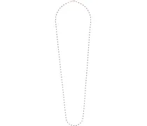 18kt Rotgoldhalskette mit Perlen, 86cm