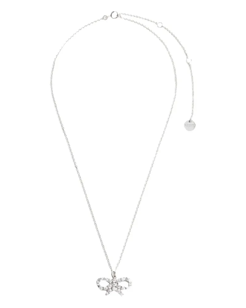 Self-Portrait Halskette mit Statement-Anhänger - Silber Silber