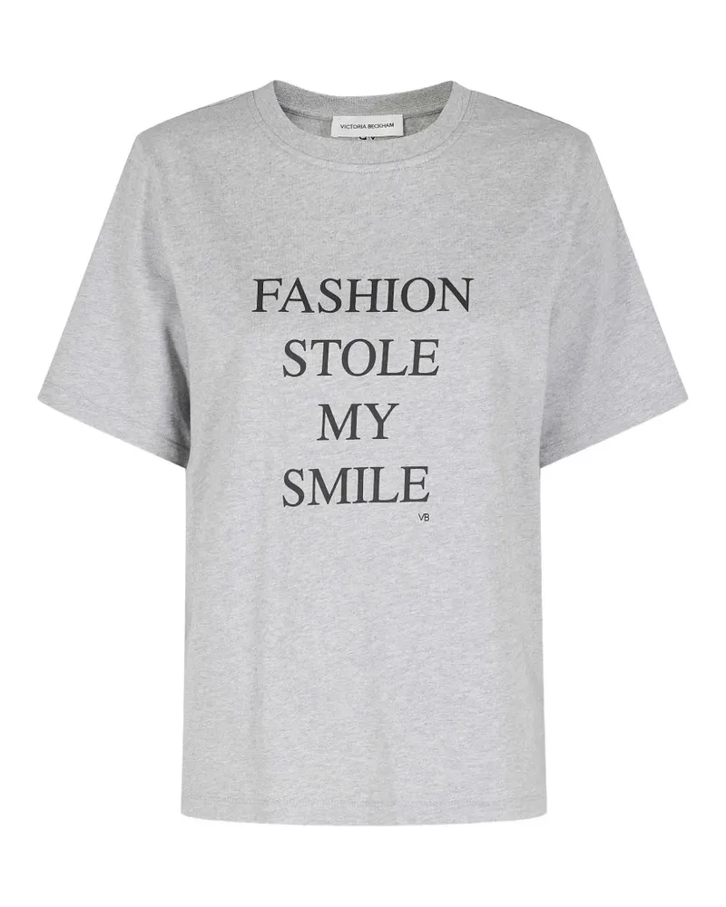 Victoria Beckham crew-neck T-shirt - Grau Grau