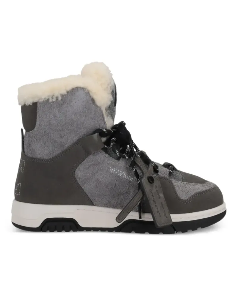 OFF-WHITE Stiefel mit Shearling - Grau Grau