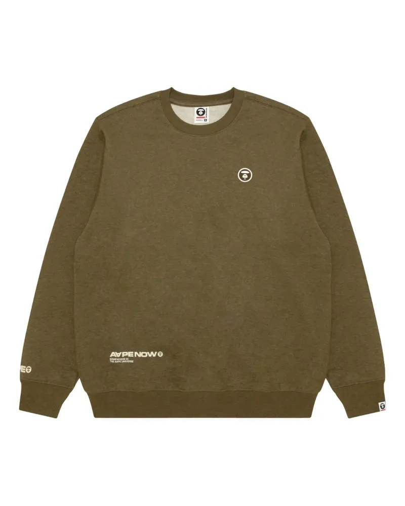 BAPE Pullover mit Logo-Patch - Grün Grün