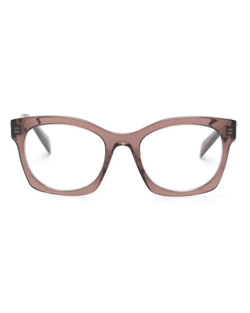 Prada Brille mit transparentem Gestell - Braun Braun