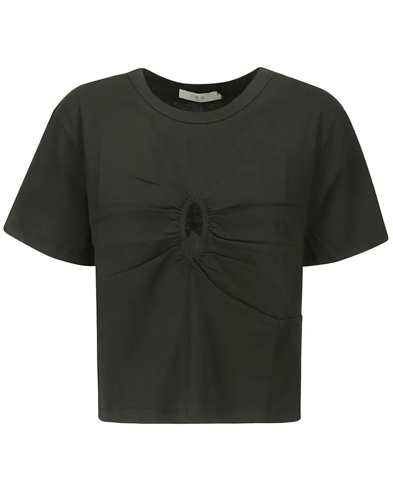 IRO T-Shirt mit Cut-Outs Schwarz