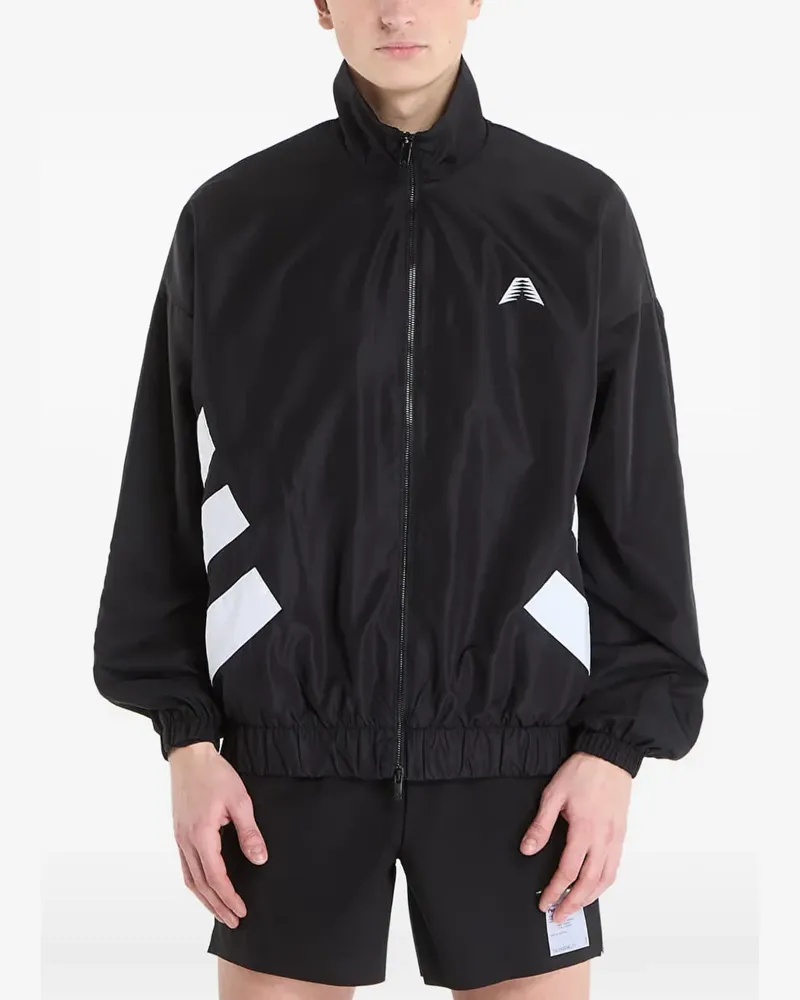 adidas Anthony Edwards Foundation logo-print jacket - Schwarz Schwarz