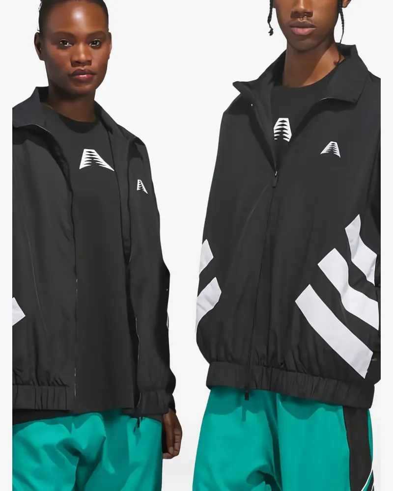adidas Anthony Edwards Foundation Jacke mit Logo-Print - Schwarz Schwarz