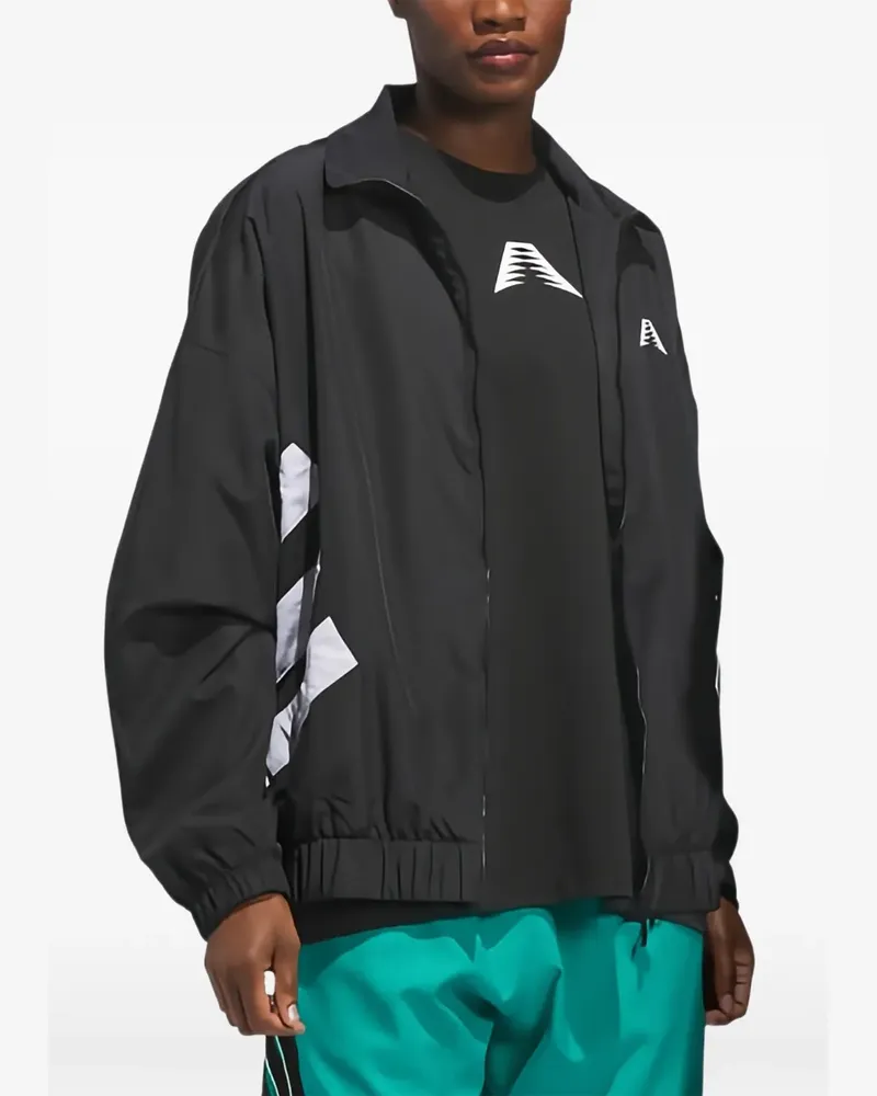 adidas Anthony Edwards Foundation Jacke mit Logo-Print - Schwarz Schwarz