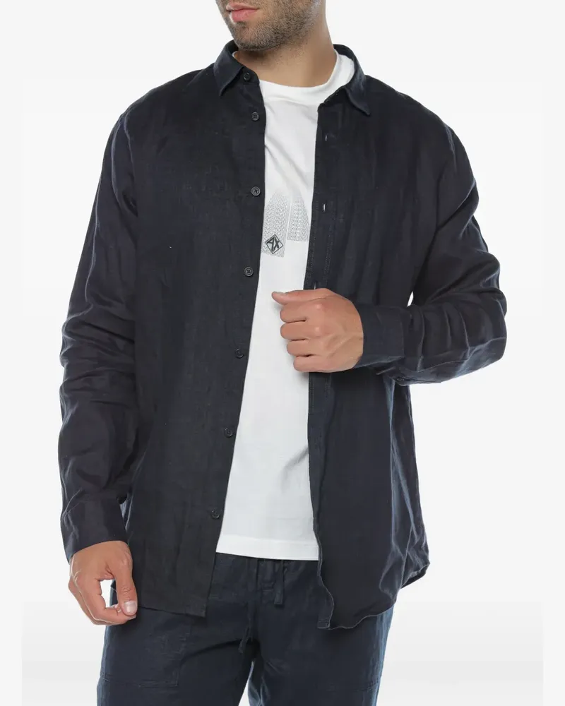 Armani Exchange long-sleeve shirt - Blau Blau