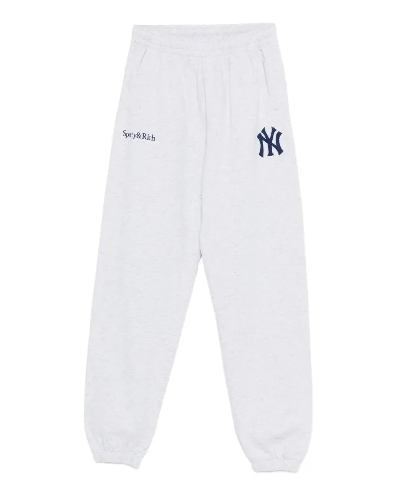 SPORTY & RICH logo track pants - Grau Grau