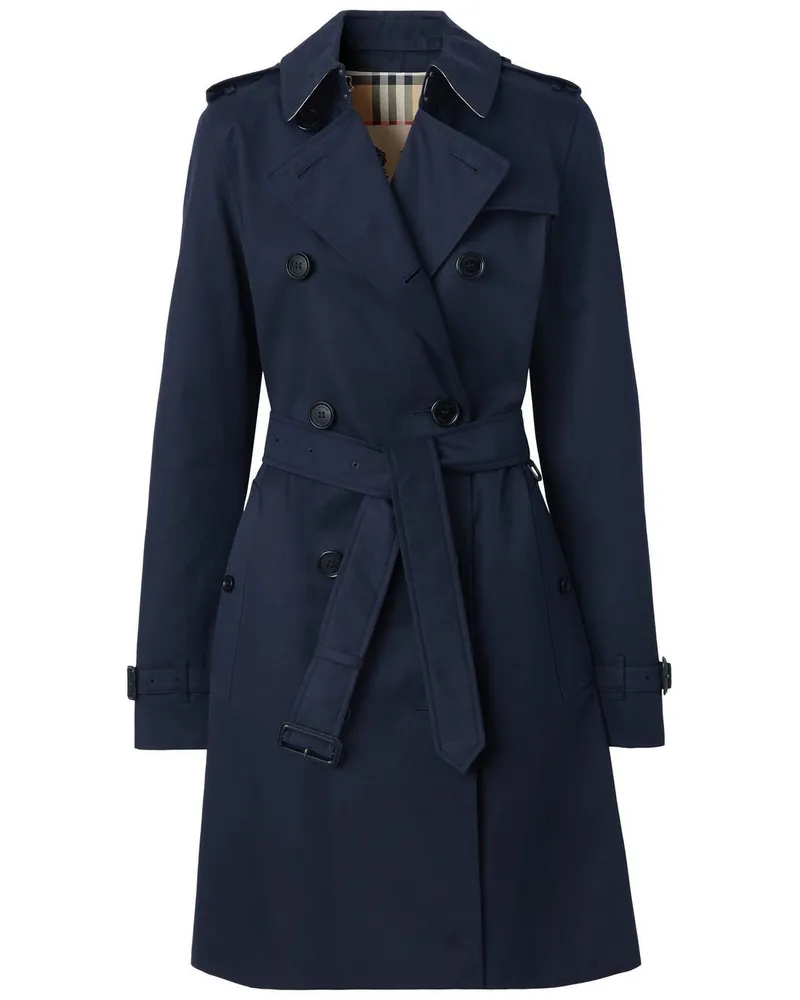 Burberry Kensington Heritage Trenchcoat Blau