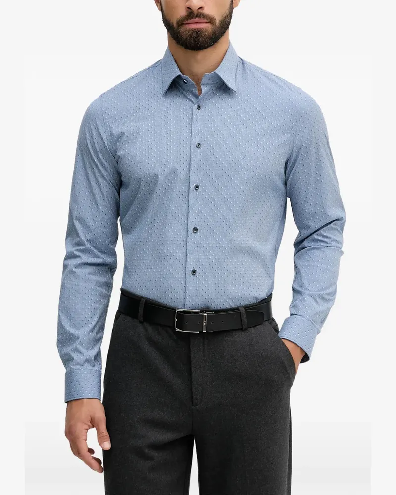 Michael Kors buttoned patterned shirt - Blau Blau