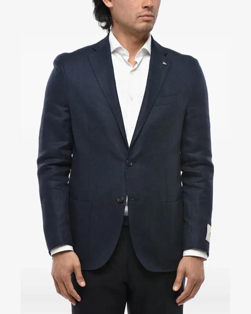 Corneliani single-breasted blazer - Blau Blau