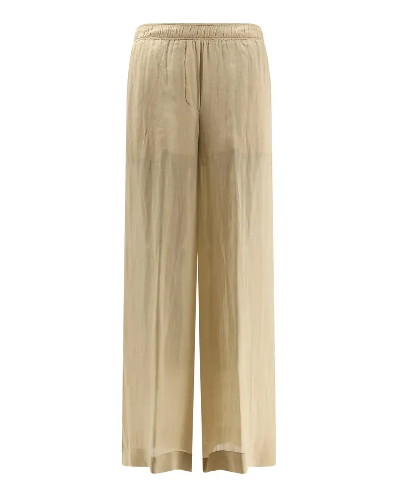 NUDE wide-leg elasticated-waistband trousers Nude