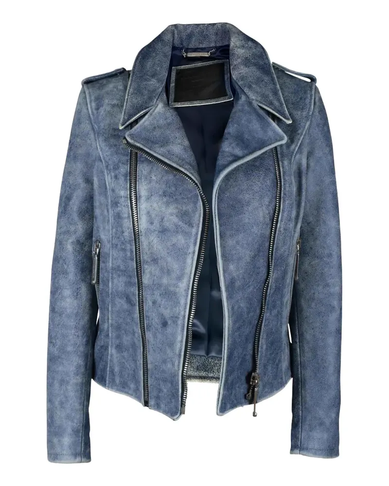 Philipp Plein Jacke mit Reißverschlüssen - Blau Blau