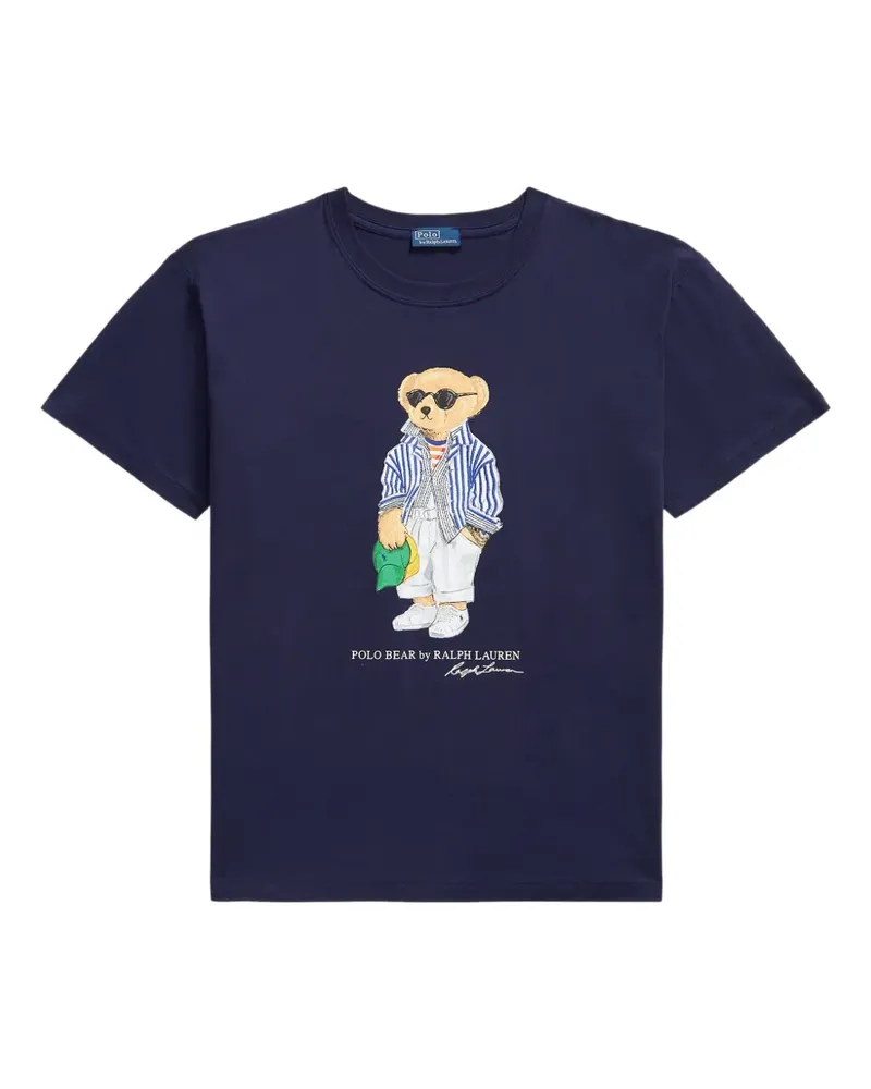 Ralph Lauren T-Shirt mit Teddy-Print - Blau Blau
