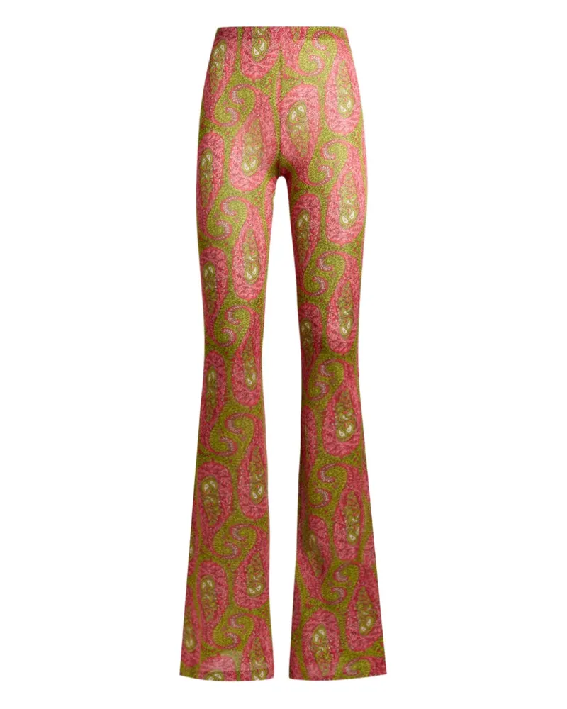 Etro Hose mit Paisley-Print - Rosa Rosa