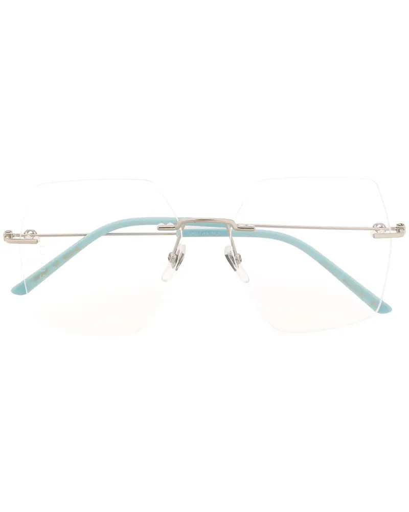 Gucci Rahmenlose Oversized-Brille - Metallic Metallic