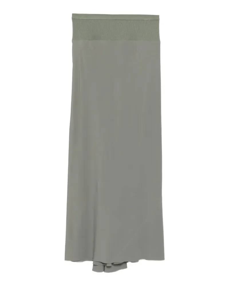 Rick Owens puddle hem fitted skirt - Grün Grün