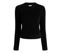 Leta Strickkleid mit Rundhalsausschnitt - Schwarz